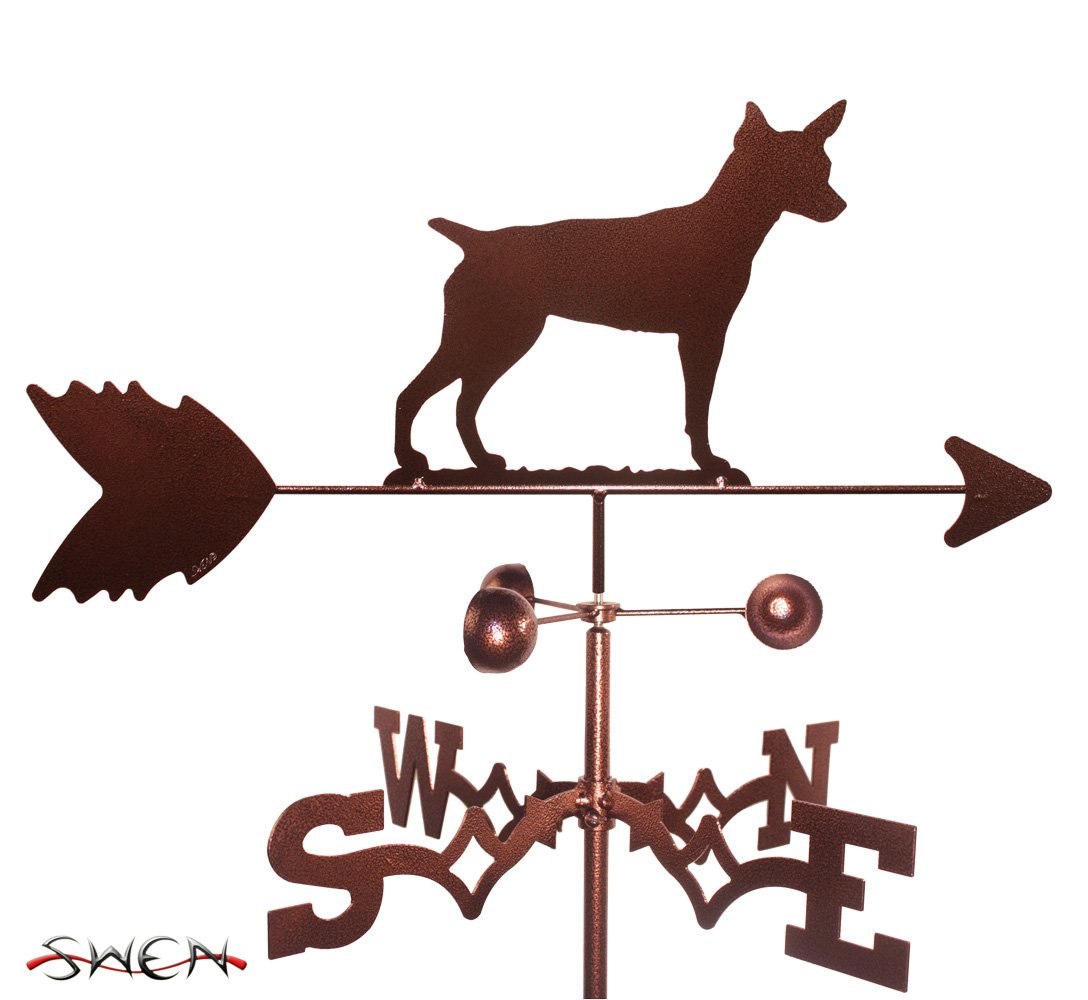 Handmade Rat Terrier Dog Garden Stake Weathervane - Outdoor Yard Decor for Pet Lovers | Perfect for Garden, Lawn, and Backyard Decoration