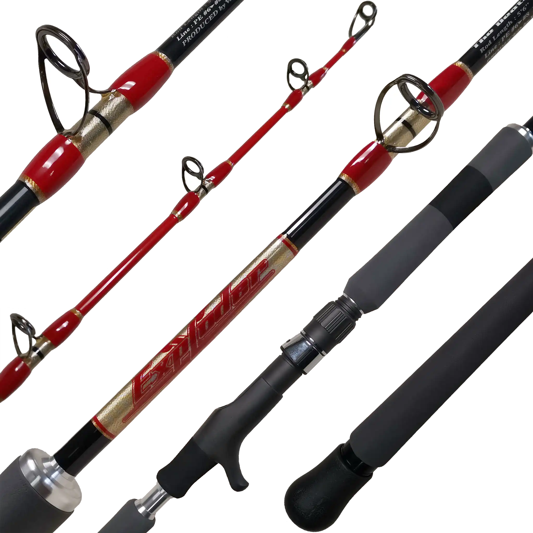 Valley Hill Exploder Tuna Speed Jigging Fishing Rods - Saltwater Offshore Fishing Gear for Tuna, Grouper & Amberjack - Perfect for Deep Sea Jigging & Boat Fishing Adventures