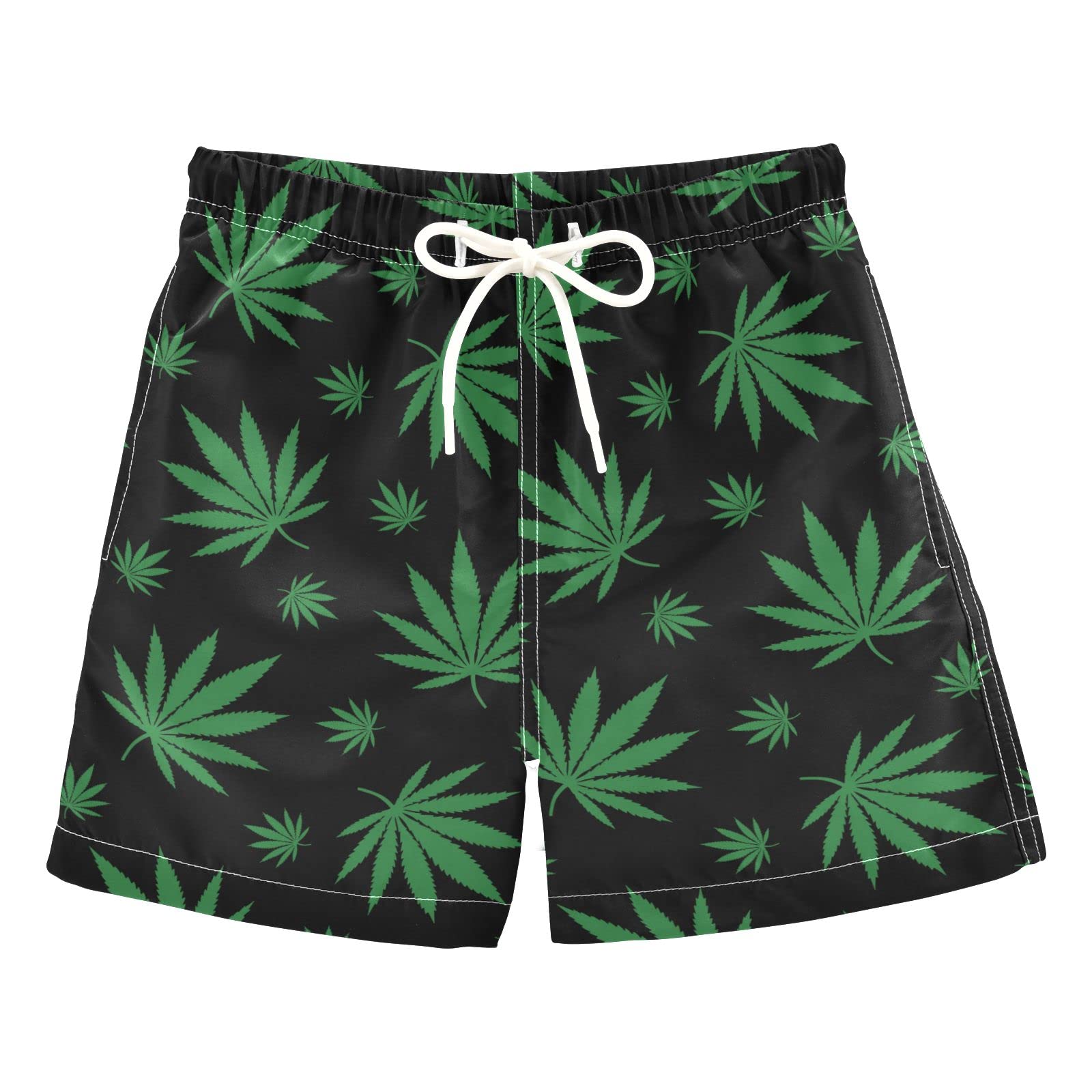 Quick Dry Boys Swim Trunks - Adjustable Waist for Toddler to Teen 2T-16 - Perfect for Beach & Pool Play