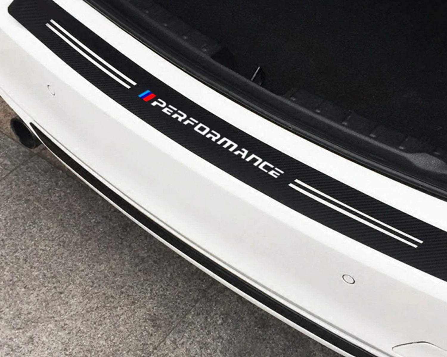 Carbon Fiber Trunk Sill Scratch Protector Vinyl Decal for BMW X1 X2 X3 X4 X5 - 40