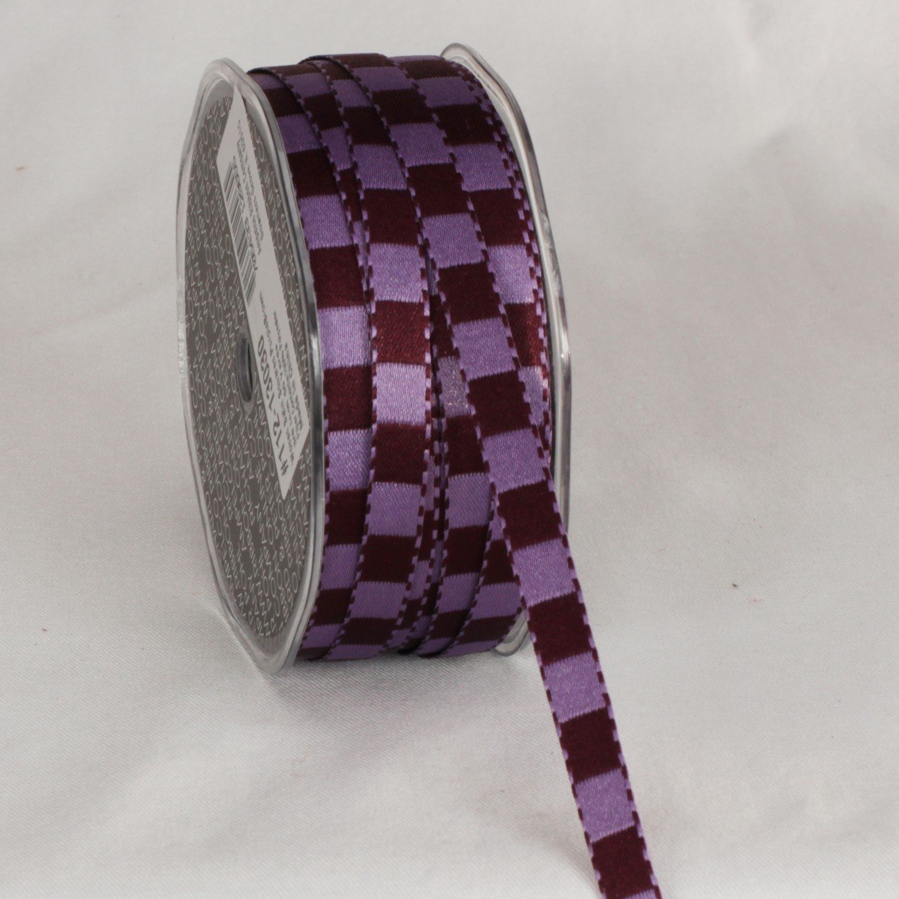 Purple and Brown Woven Satin Ribbon for Crafts - 9.5mm x 100 Yards - Perfect for Gift Wrapping, DIY Projects, and Scrapbooking