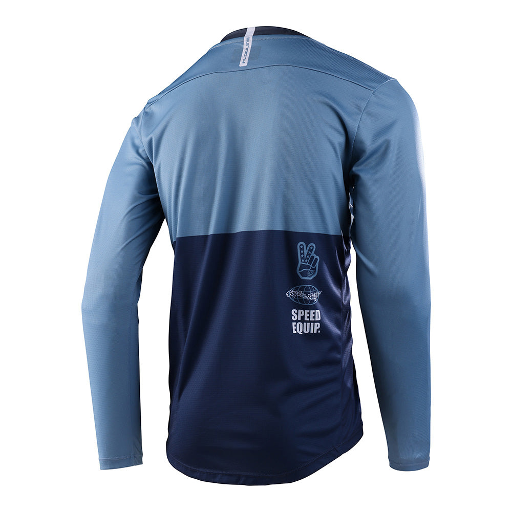 Flowline LS Jersey Scripter Windward - Comfortable Long Sleeve Performance Shirt for Running, Cycling & Outdoor Sports