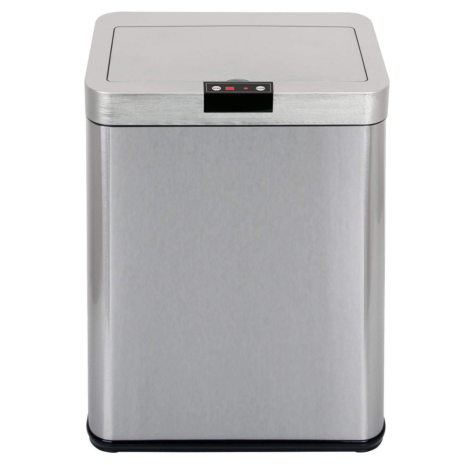 Smart Trash Can 13 Gallon/50L Automatic Motion Sensor Touchless Kitchen Garbage Bin with Anti-Fingerprint Stainless Steel - Perfect for Home, Office & Bathroom Waste Disposal