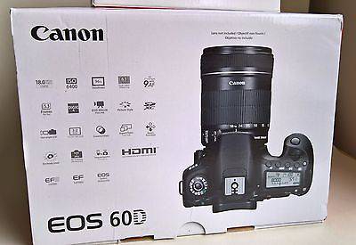 Canon EOS 60D 18MP DSLR Camera Body Only - Professional Digital SLR for Photography & Videography - Perfect for Travel, Portrait & Action Shots
