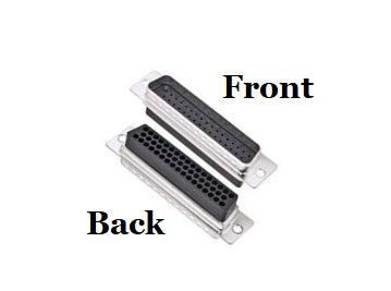 DB50 Male Crimp Type Shielded Metal Hood - High Performance RF Connector for Ham Radio, CB Radio & Antenna Systems - Perfect for Outdoor & Marine Communication Setups