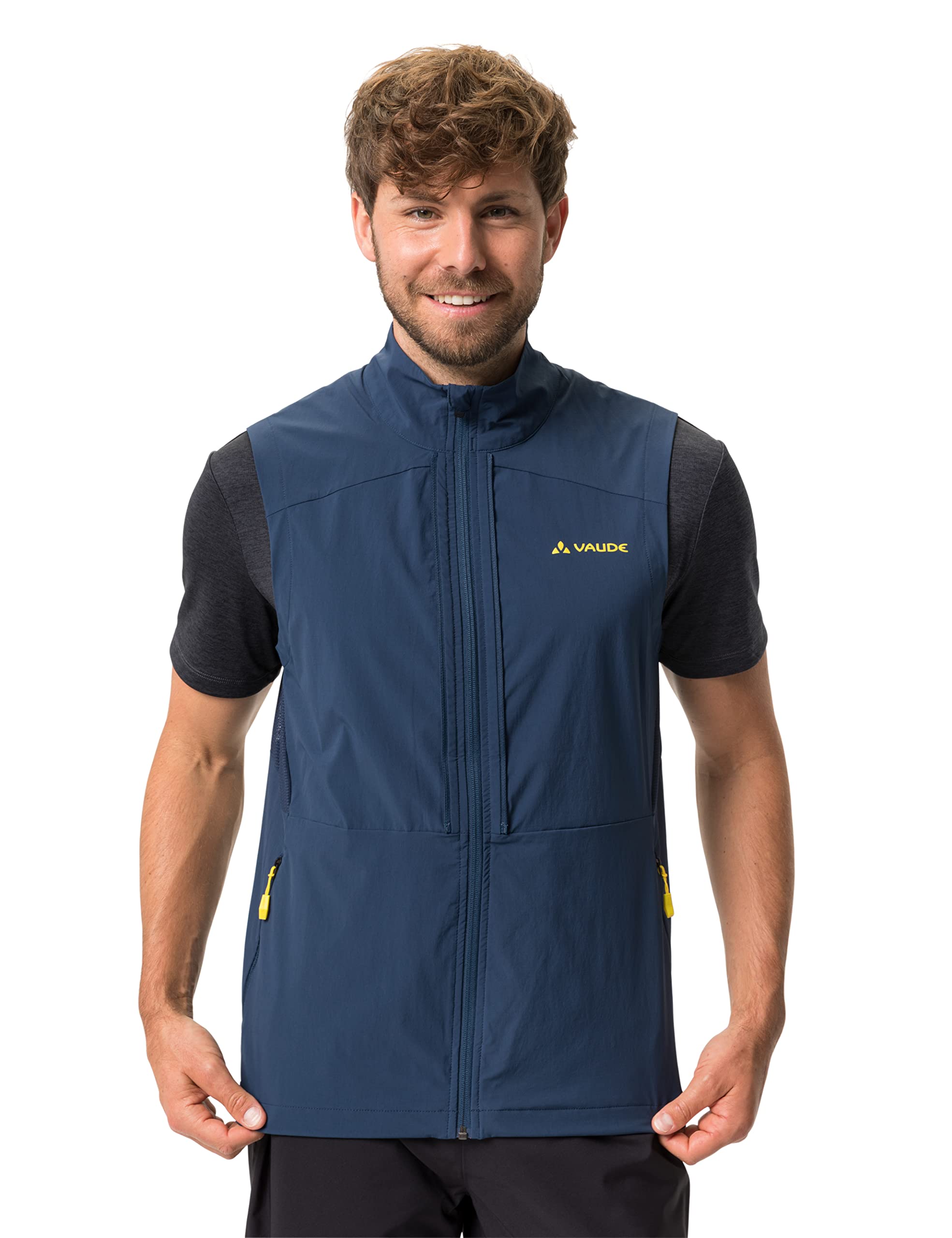 VAUDE Moab ZO Men's Waterproof Hiking Jacket - Lightweight Outdoor Windbreaker for Camping & Mountain Climbing