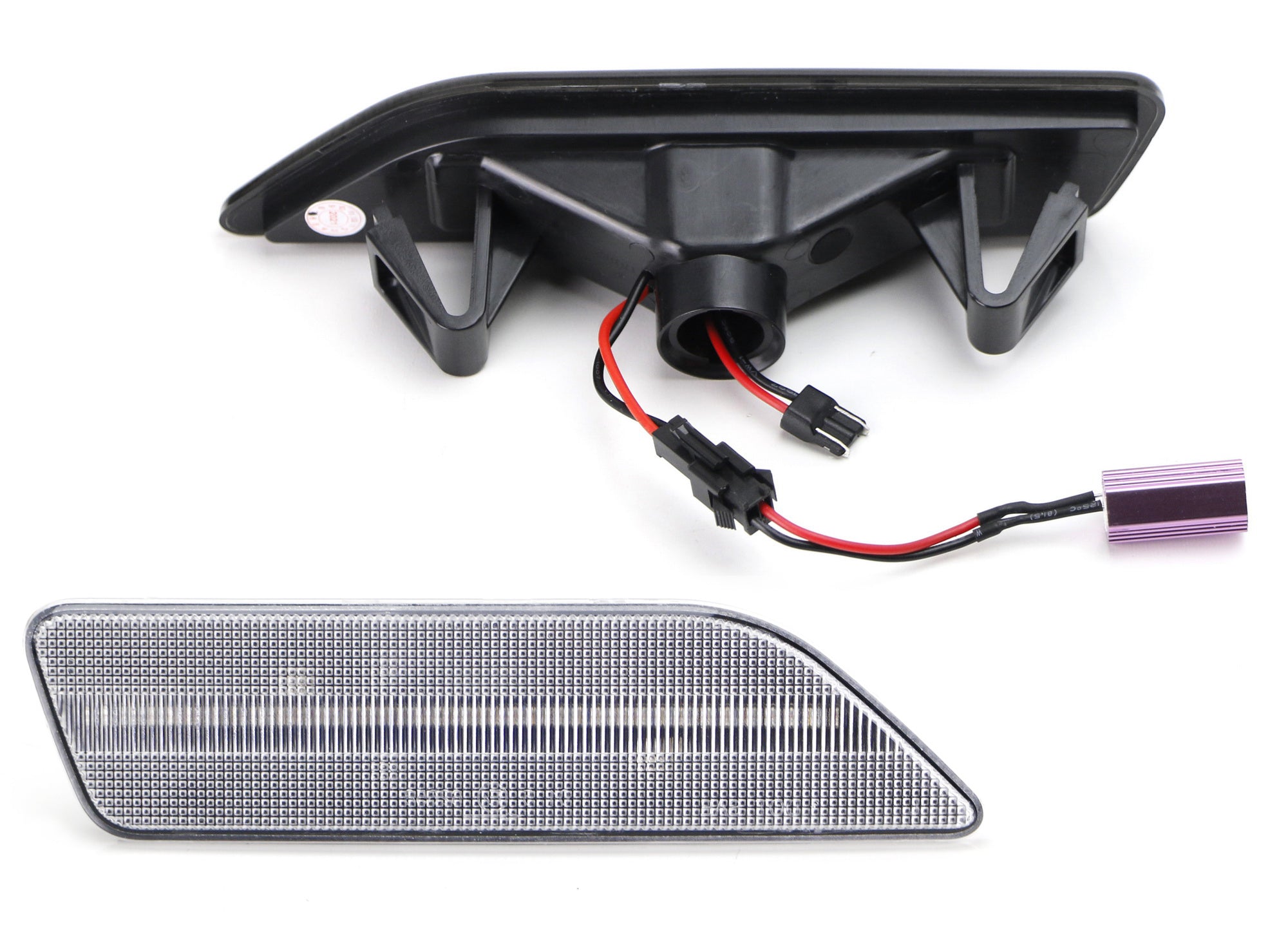 06-11 Mercedes CLS Clear LED Side Marker Lights - White Full LED Strip for Front Bumper - Upgrade Your Car's Style & Visibility (Perfect for Night Driving & Custom Car Mods)