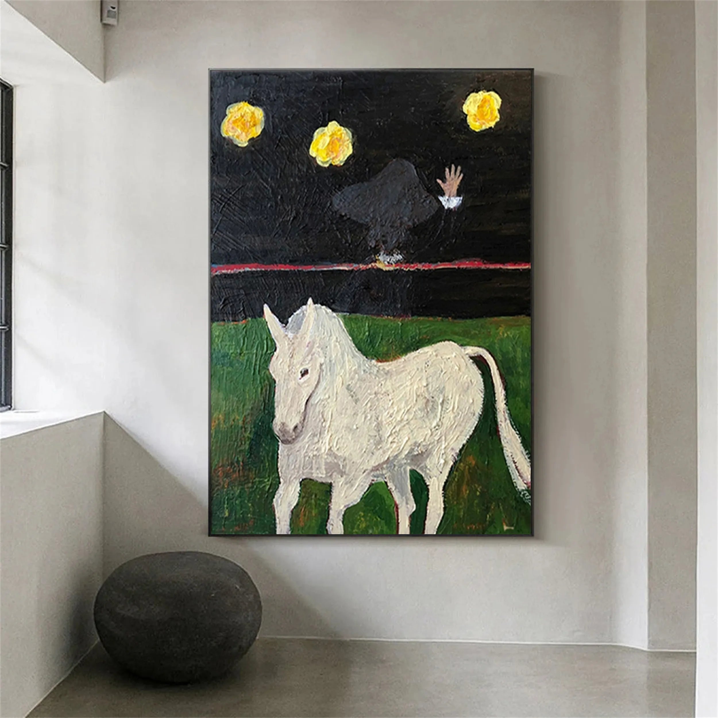 Animal Art Painting #AP010 - Handmade Canvas Wall Decor for Living Room, Bedroom & Office | Unique Wildlife Artwork for Home & Office Decor