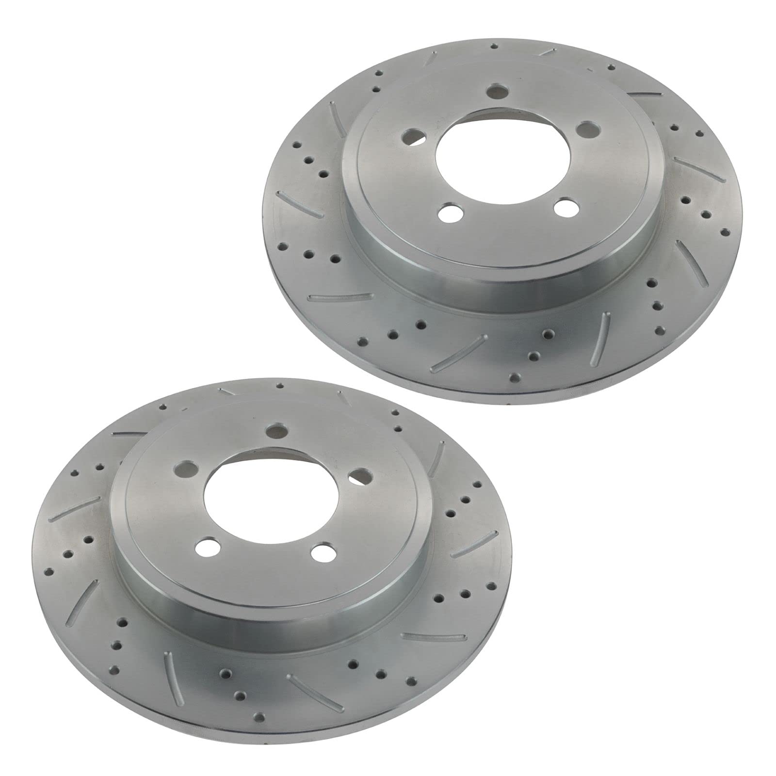 Premium Ceramic G-Coated Rear Brake Pad & Rotor Kit with Caliper & Chemical Kit - Compatible with 2003-2007 Jeep Liberty & 2003-2006 Wrangler - High Performance Braking for Off-Road & Daily Driving
