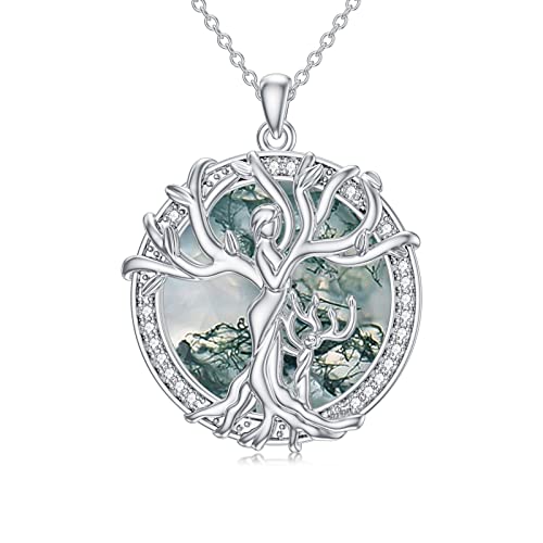 H-Mother and 01 Child-Moss Agate