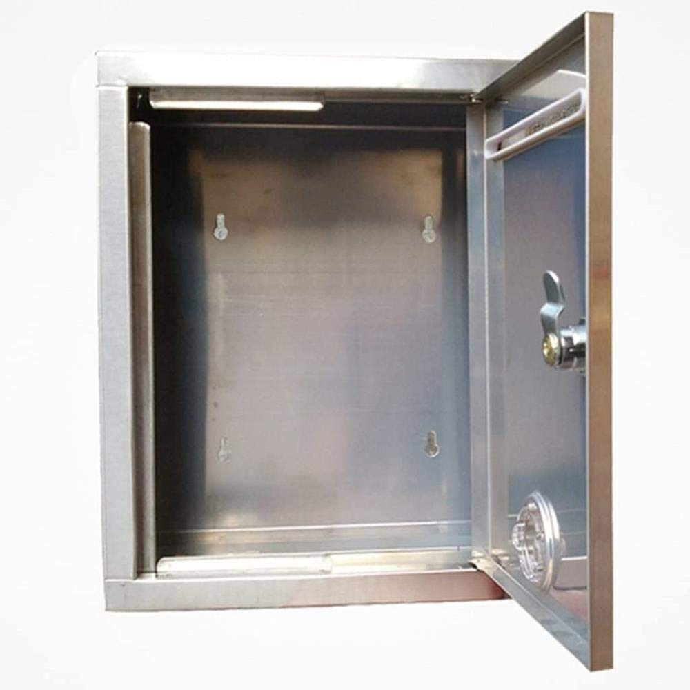 Stainless Steel Wall Mount Mailbox with Lock - Outdoor Waterproof Letter Box, Suggestion Box & Complaint Box - Perfect for Homes, Offices, and Apartment Buildings
