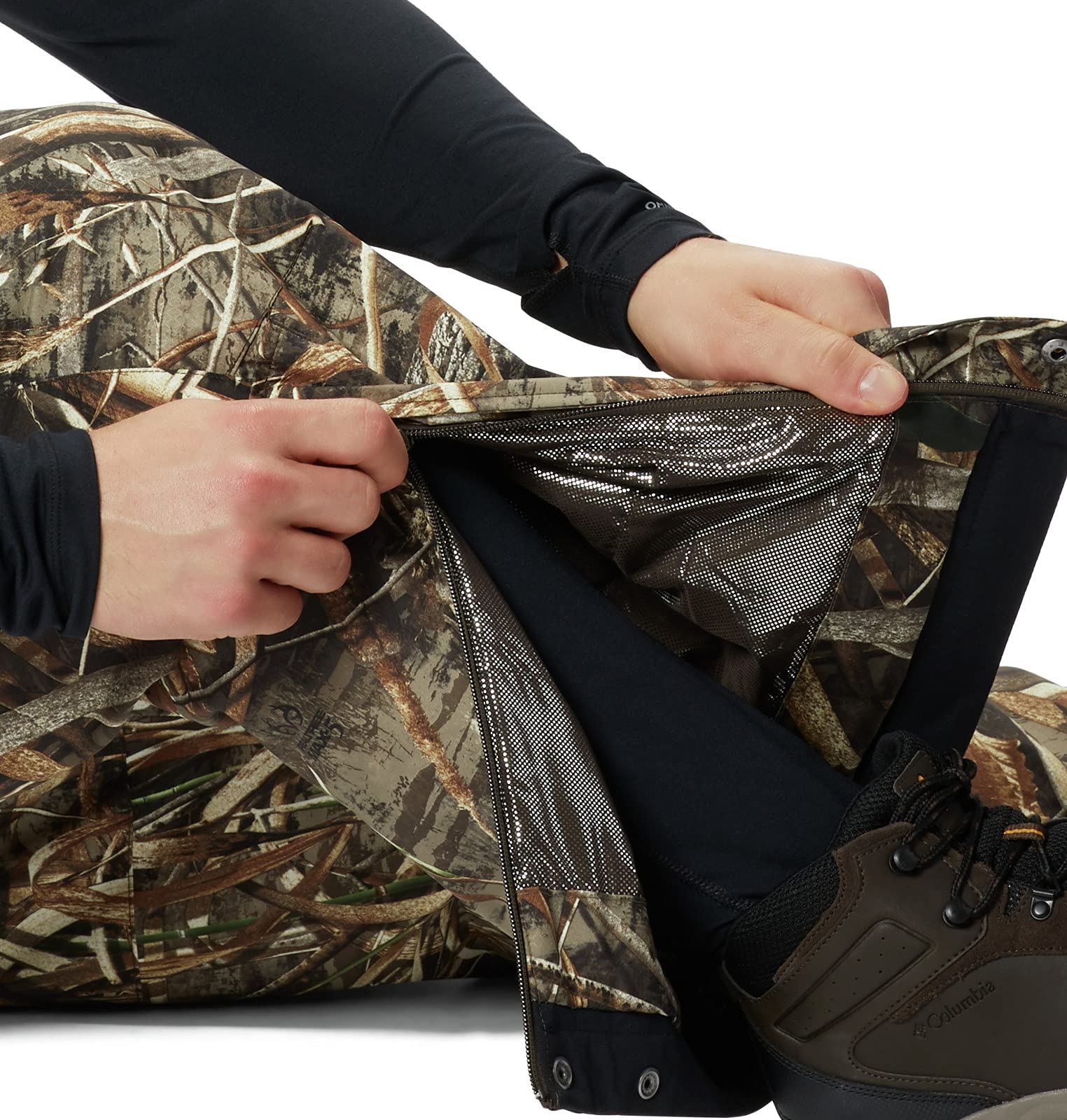 Columbia Men's Widgeon III Bib Overalls - Waterproof & Insulated Winter Workwear for Outdoor Jobs, Hunting & Fishing