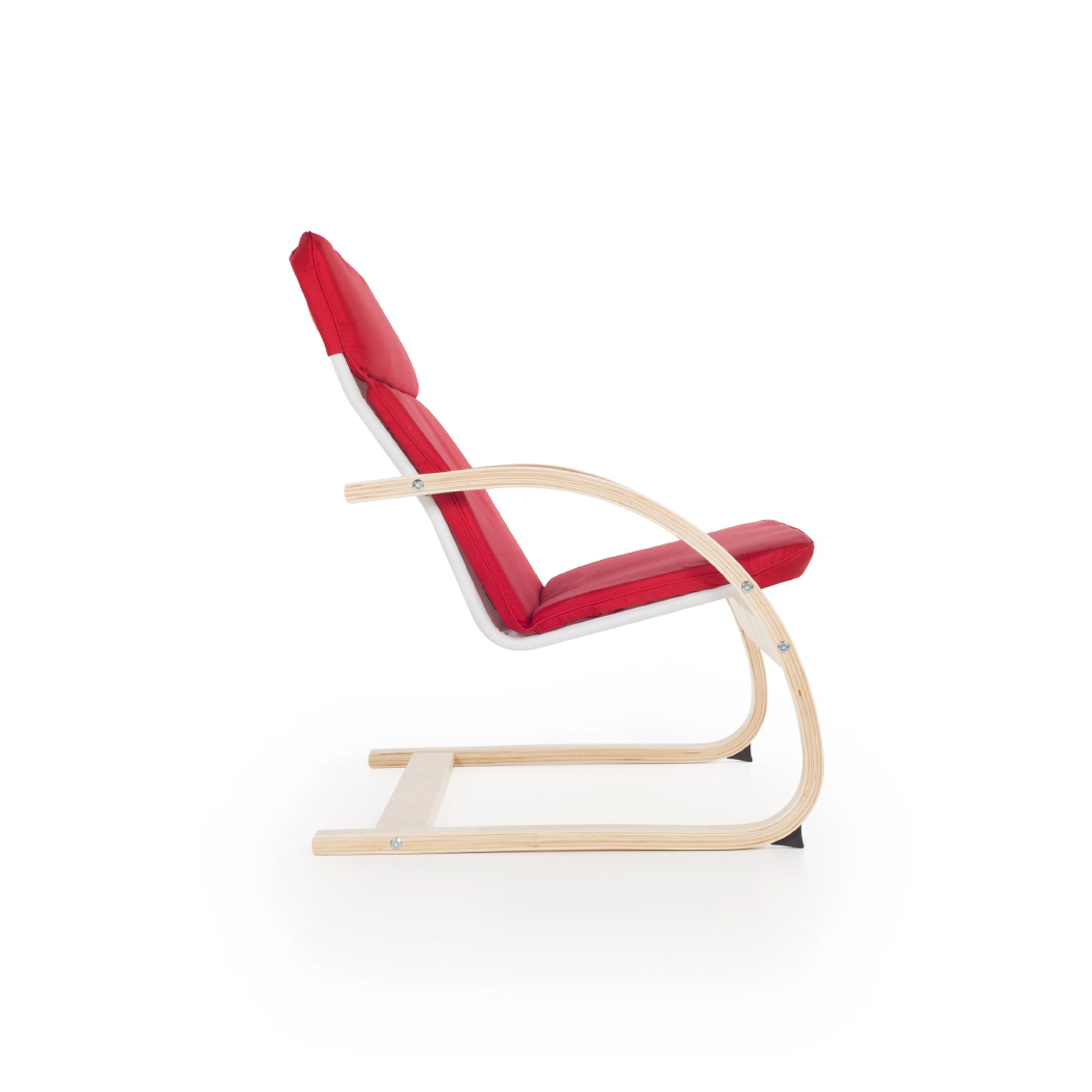 Guidecraft Nordic Kids Rocker Couch - Red Toddler Rocking Chair for Classroom, Playroom & Nursery - Durable & Comfortable Toddler Furniture for Reading, Relaxing & Playtime
