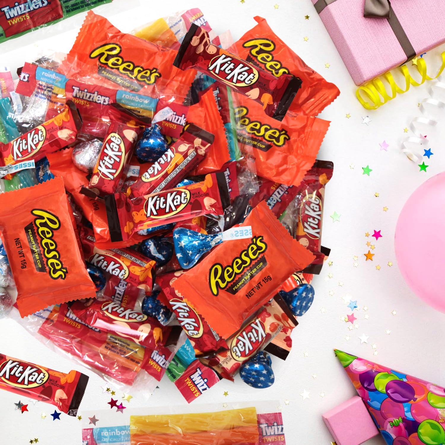 2lb Bulk Chocolate Candy Variety Pack - Individually Wrapped Assorted Chocolates for Parties, Pinatas & Celebrations | Perfect for Birthday Treats, Office Snacks & Holiday Gift Baskets