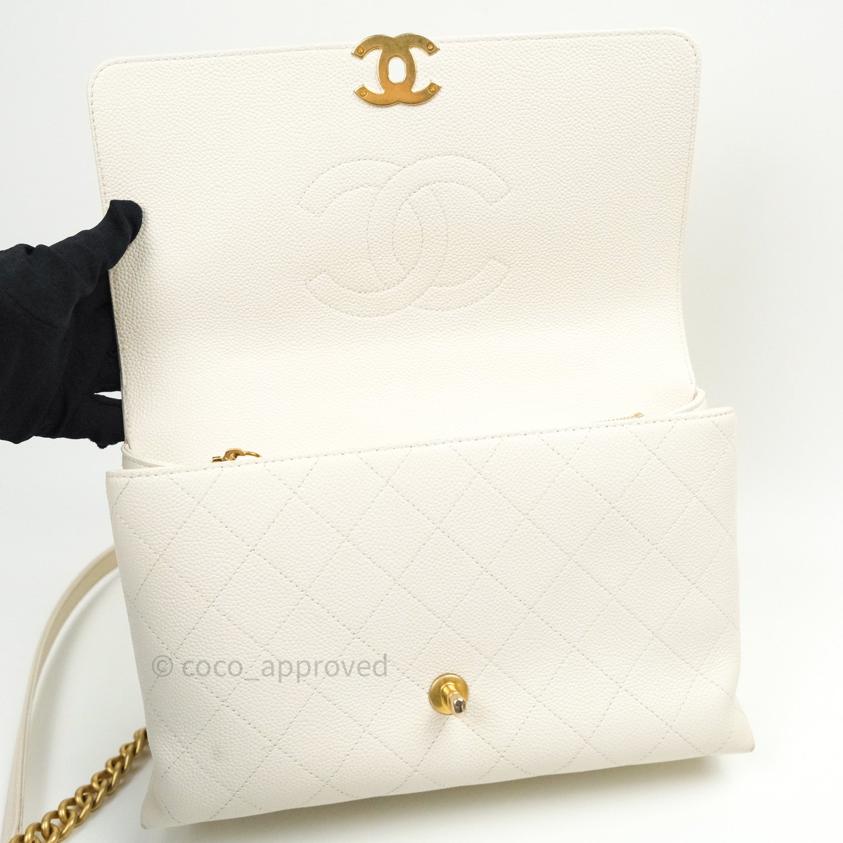 Chanel Chic Affinity Medium Grained Calfskin Handbag with White Gold Hardware - Luxury Designer Crossbody Bag for Women, Perfect for Parties & Evening Events