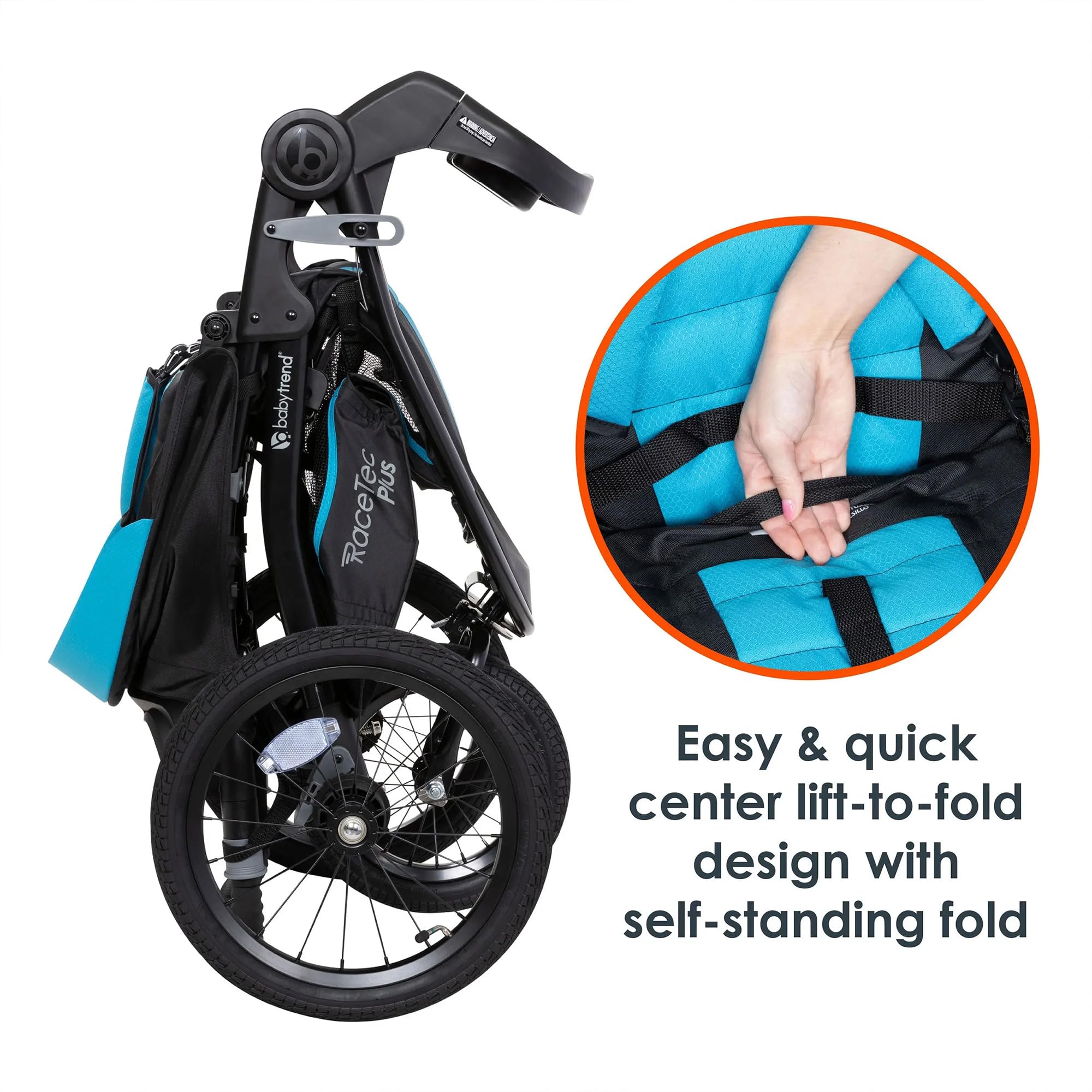 Baby Trend Expedition® Race Tec™ Plus Jogger Stroller - Ultra Marine Blue | Lightweight All-Terrain Jogging Stroller for Active Parents | Perfect for Running, Hiking & Outdoor Adventures with Baby