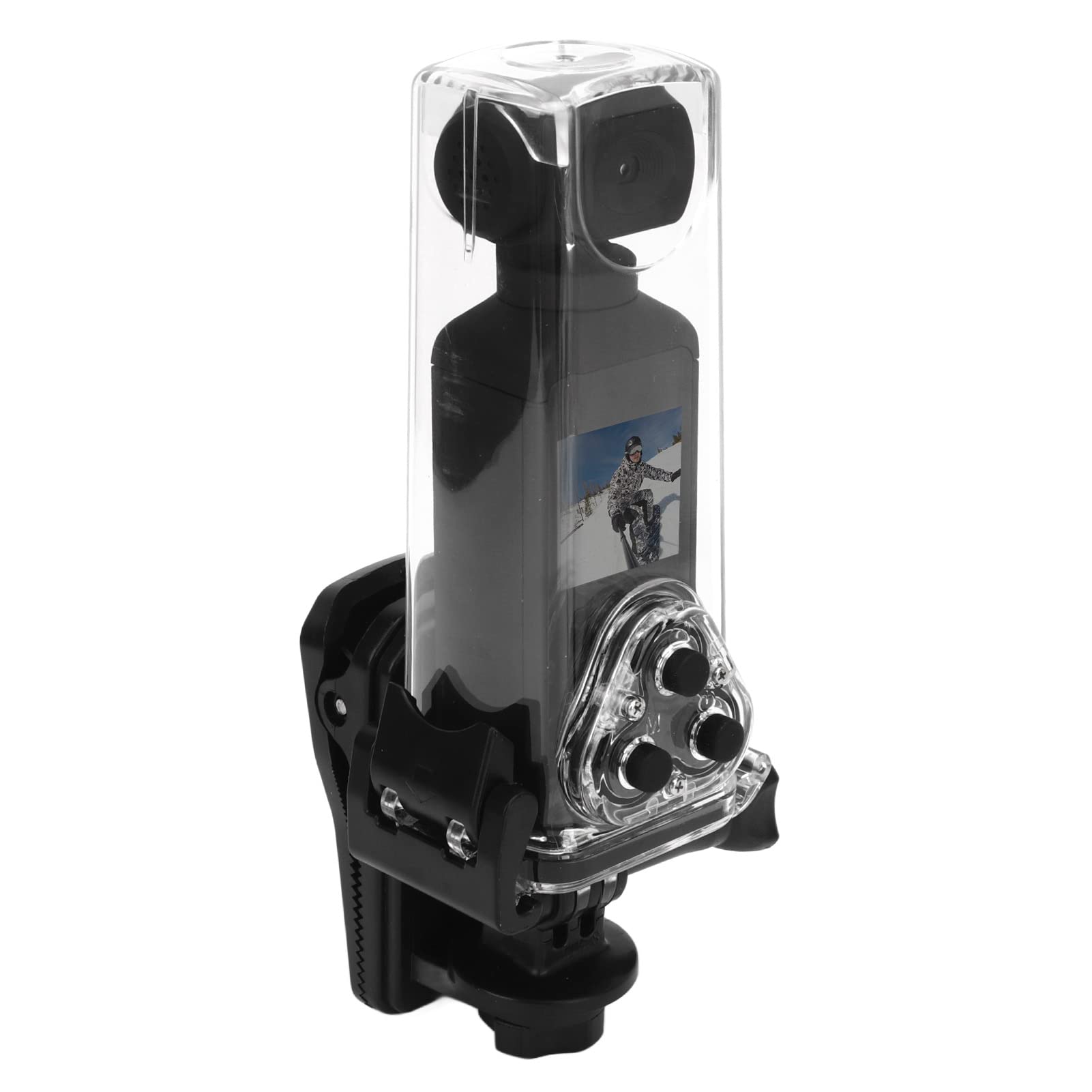 4K HD Pocket Action Camera with 270° Rotatable Lens & Anti-Shaking - Compact Waterproof Video Camera for Outdoor Sports, Riding, Diving, Vlogging & Adventure Shooting