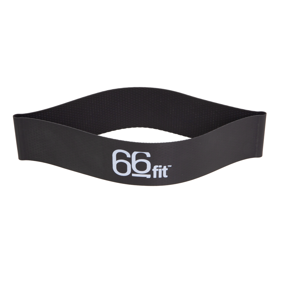 66Fit Resistance Exercise Bands - Heavy Duty 25cm Loop Bands (Set of 3) for Strength Training, Yoga, Pilates & Home Workouts