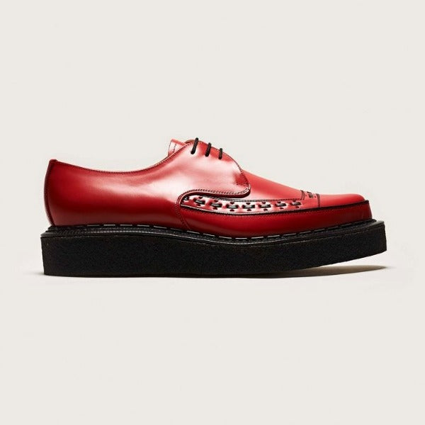 George Cox 3705 V M/G Gibson Diano Red Leather Shoes - Vintage Style Men's Boots for Rock Music & Casual Wear