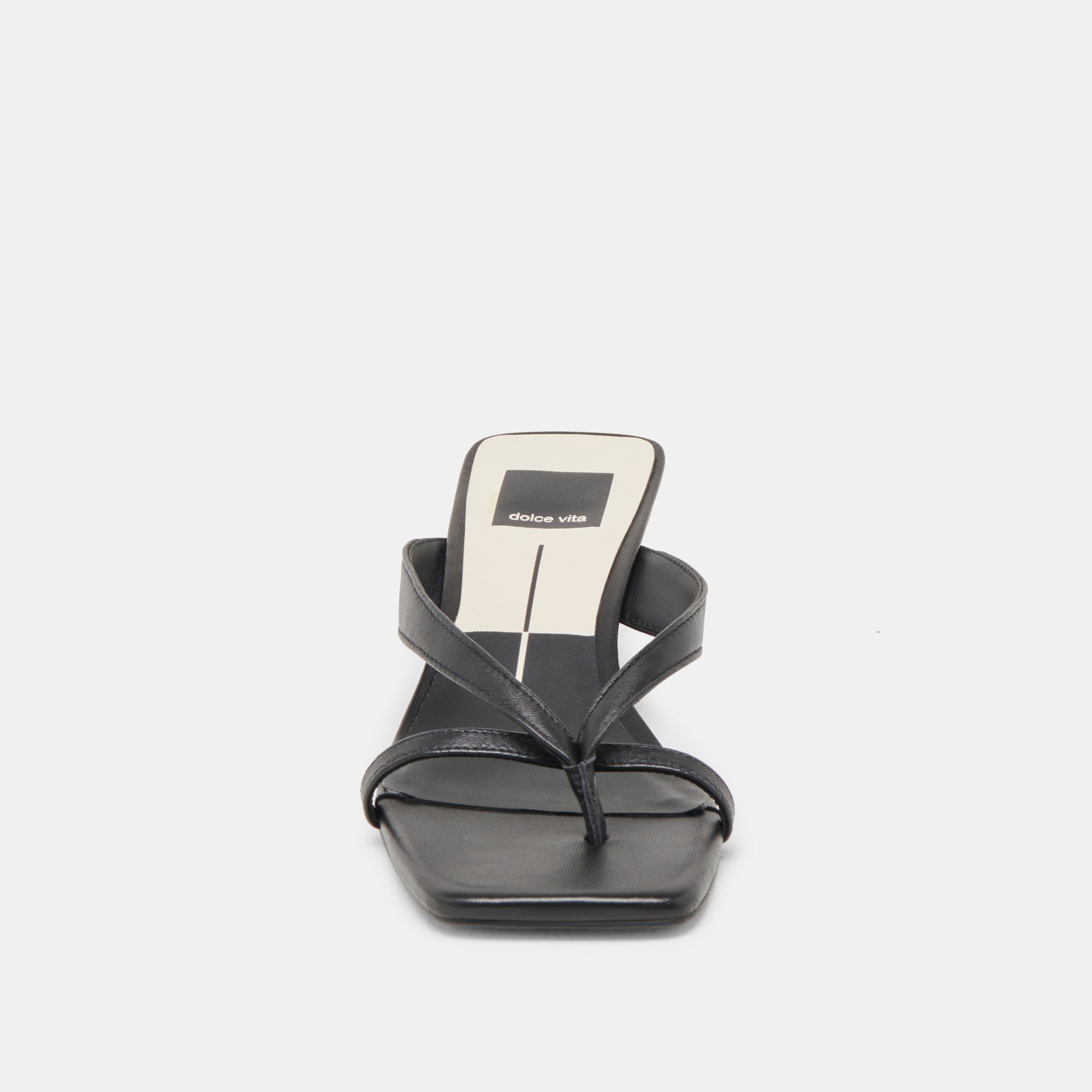 BREVEL Wide Heels - Onyx Leather Women's Shoes for Comfort & Style | Perfect for Office, Parties & Evening Events