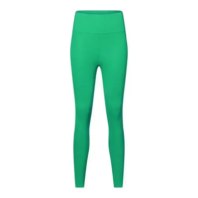 High Waist Yoga Pants with Pockets - Lemon Align Hip Lift Gym Leggings for Women | Nude Fabric Workout Tights for Running, Fitness & Sports | Perfect for Yoga, Gym & Active Lifestyle