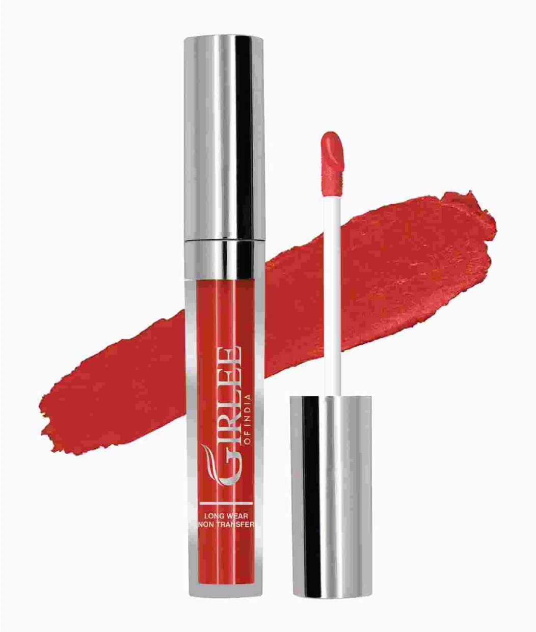 Makeup Mania Girlee Non-Transfer Liquid Lipstick - Matte Long Lasting Lip Color in #15 Orangish Peach | Perfect for Everyday Wear, Date Nights & Special Occasions
