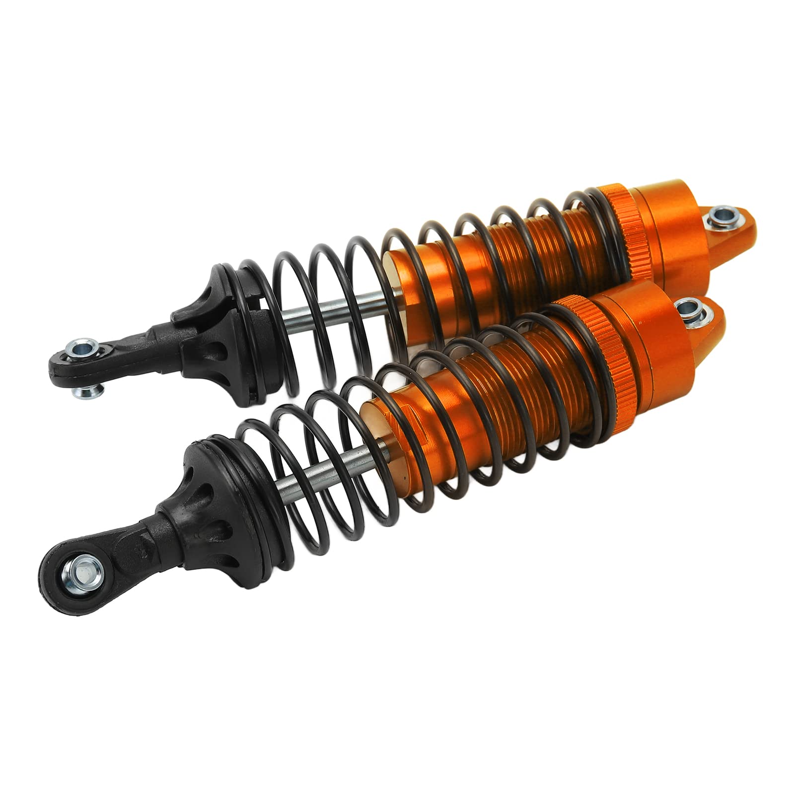 High-Performance Front & Rear RC Car Shock Absorbers - Wear-Resistant, Easy to Install, Vibration Reduction for JLB 1/10 Big Foot Truck Series (Orange) - Perfect for Off-Road Racing & RC Car Upgrades