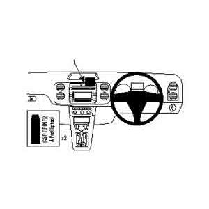 ClicOn No Holes Center Dash Mount for Volkswagen Tiguan (2008-2016) - Secure Phone Holder for Hands-Free Navigation & Safe Driving