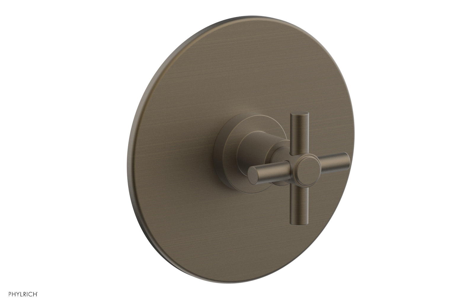 BASIC 1/2 Thermostatic Shower Trim with Tubular Cross Handle DTH134 - Perfect for Bathroom Renovation & Modern Shower Systems