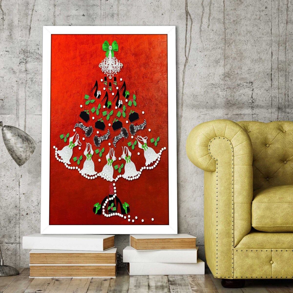 Jodi Print Acrylic Accessory Tree - Stylish Jewelry Organizer for Necklaces, Rings & Earrings | Perfect for Bedroom, Bathroom & Travel