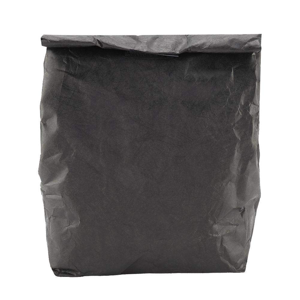 TOPINCN Waterproof Insulated Lunch Box - Reusable Thermal Lunch Bag for Women & Men, Eco-Friendly Kraft Paper Design, Perfect for Office, School, Outdoor Picnics & Travel (Black)