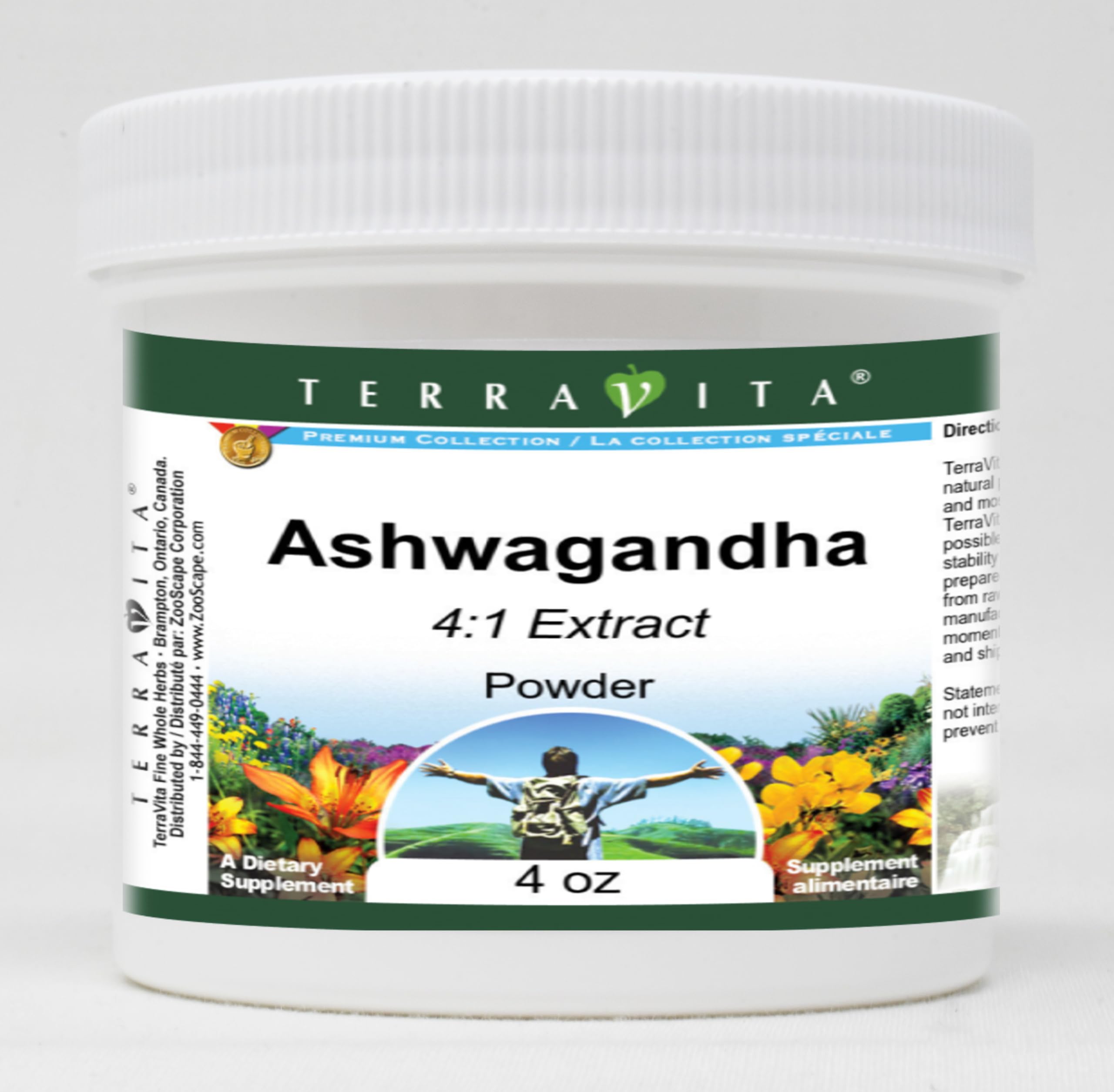 Organic Ashwagandha 4:1 Extract Powder - 4oz (120g) | Stress Relief & Sleep Support Supplement | KSM-66 & Sensoril | Vegan, Non-GMO | for Relaxation, Focus & Immune Boost - Perfect for Tea, Smoothies & Nighttime Routine