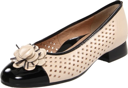 Black Leather/Bone Patent