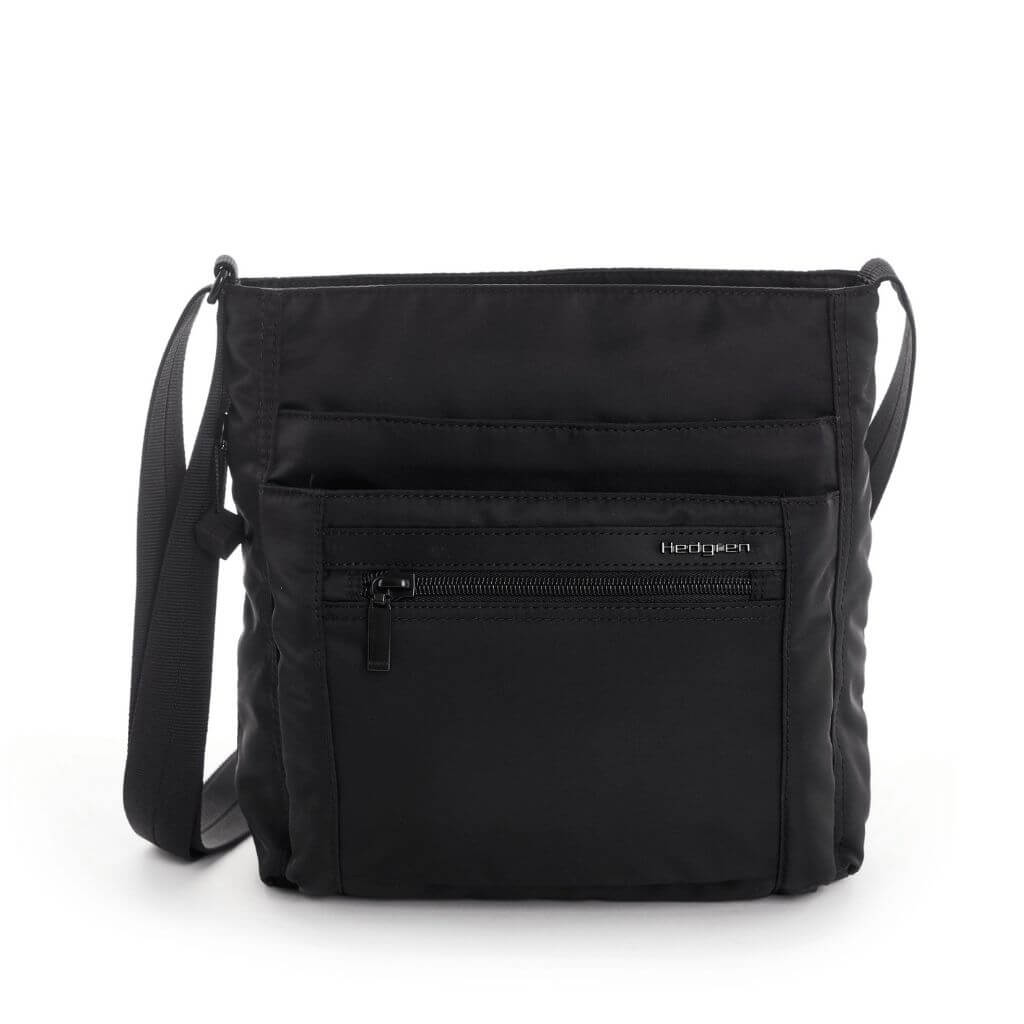 Hedgren Orva RFID Blocking Crossbody Bag for Women - Anti-Theft Secure Travel Purse - Perfect for Commuting, Shopping & Daily Essentials (Black)