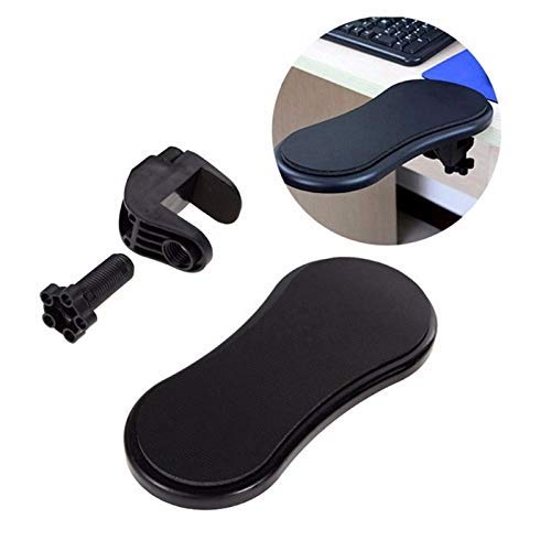 Ergonomic Adjustable PC Wrist Rest & Mouse Pad - Rotating Arm Stand Holder for Computer Desk, Home Office Health Care Support - Perfect for Gaming, Typing, and Long Work Sessions