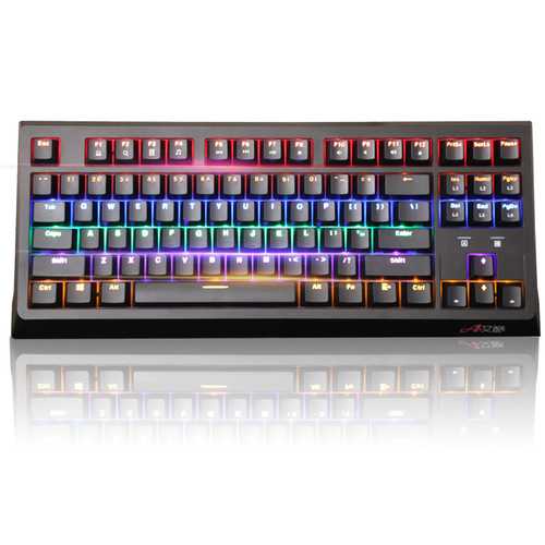 Akko MX300 87-Key NKRO USB Wired RGB Backlit Mechanical Gaming Keyboard - Mixed Color Switches for PC, Mac, Gaming & Office Use
