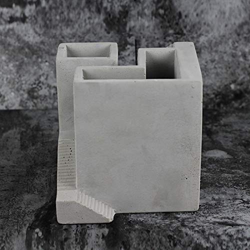 Premium Silicone Mold for Concrete Flower Pots - Square Planter with Staircase Design - DIY Cement Molds for Home Garden Decor & Outdoor Planters