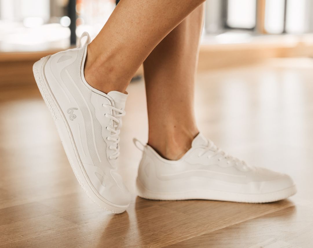 Barefoot Sneakers for Women & Men - Be Lenka Velocity All White | Minimalist Running Shoes for Natural Movement & Gym Workouts