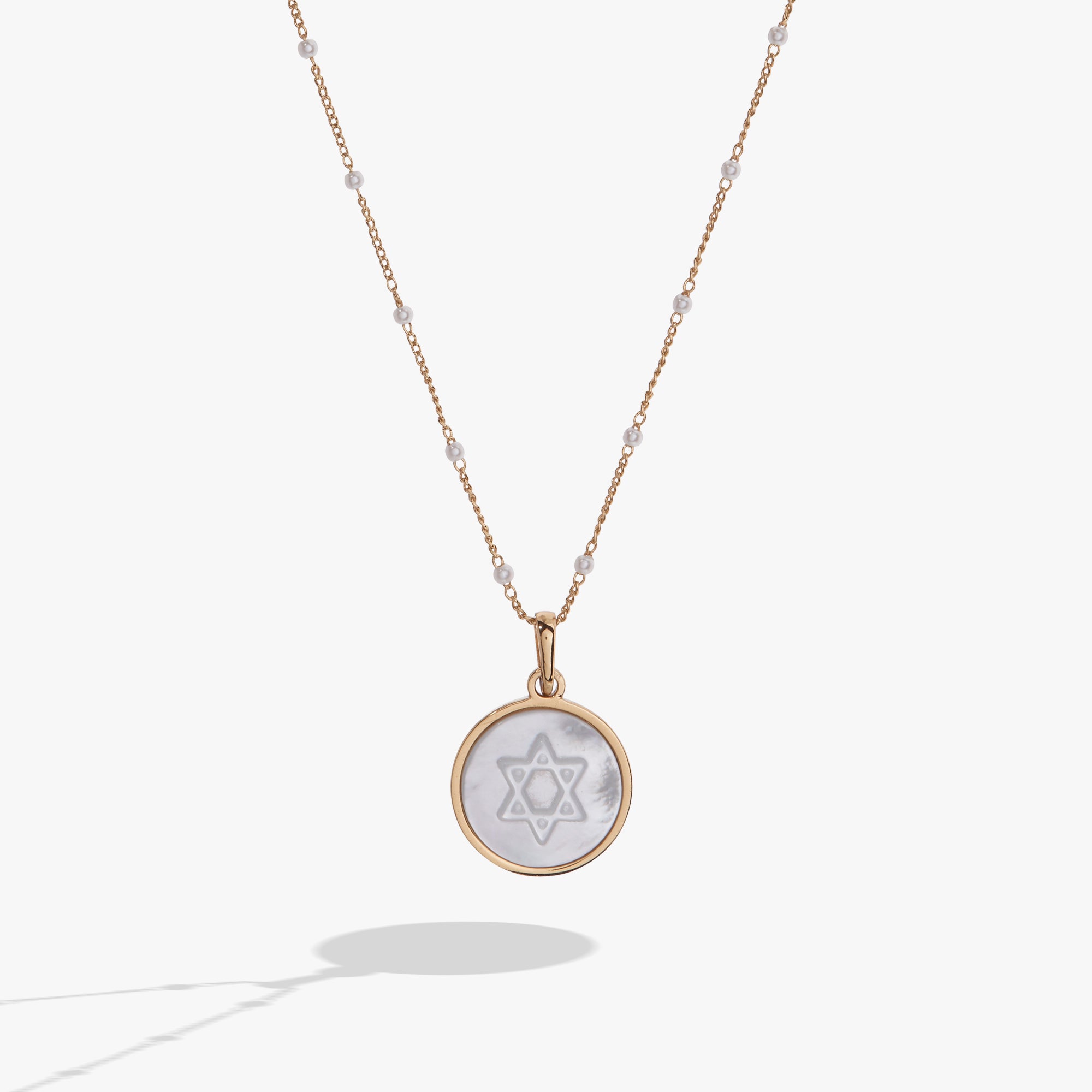 Divine Guides Star of David Pendant Necklace - 14K Gold Jewish Jewelry for Men & Women - Perfect for Hanukkah Gifts, Bar Mitzvah & Religious Occasions