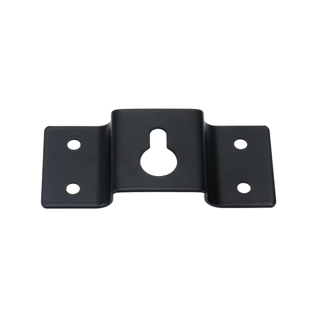 Semetall 10 Pack Black Metal Wall Mount Hook Hanger Bracket for Surround Sound Speakers - Heavy Duty Speaker Hanging Brackets with Mounting Screws (71mm x 30mm) - Perfect for Home Theater, Studio & Audio System Installation
