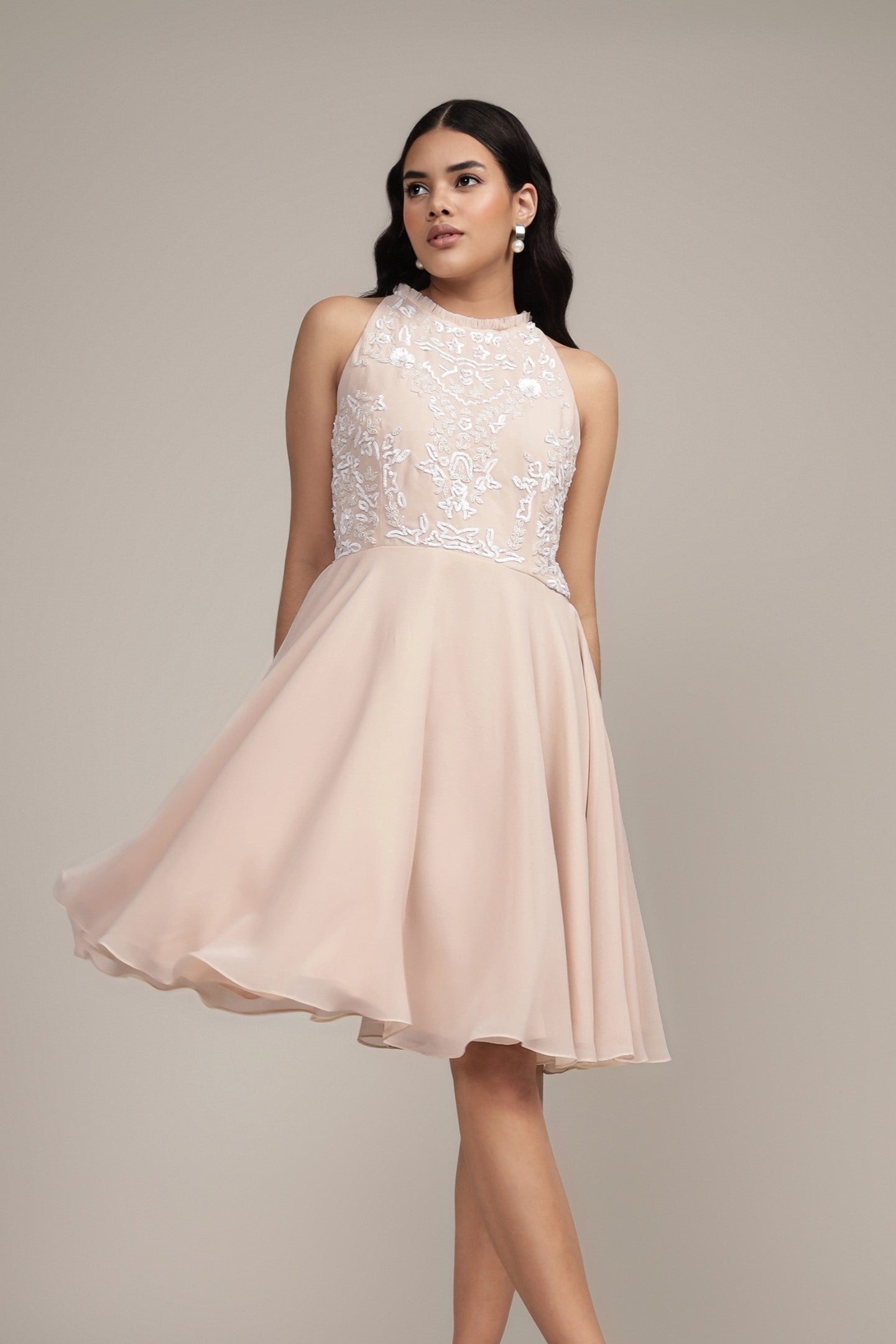 Nella Mini Dress in Vanilla Ice - Elegant Summer Casual Dress for Women, Perfect for Beach, Party & Date Night Outfits