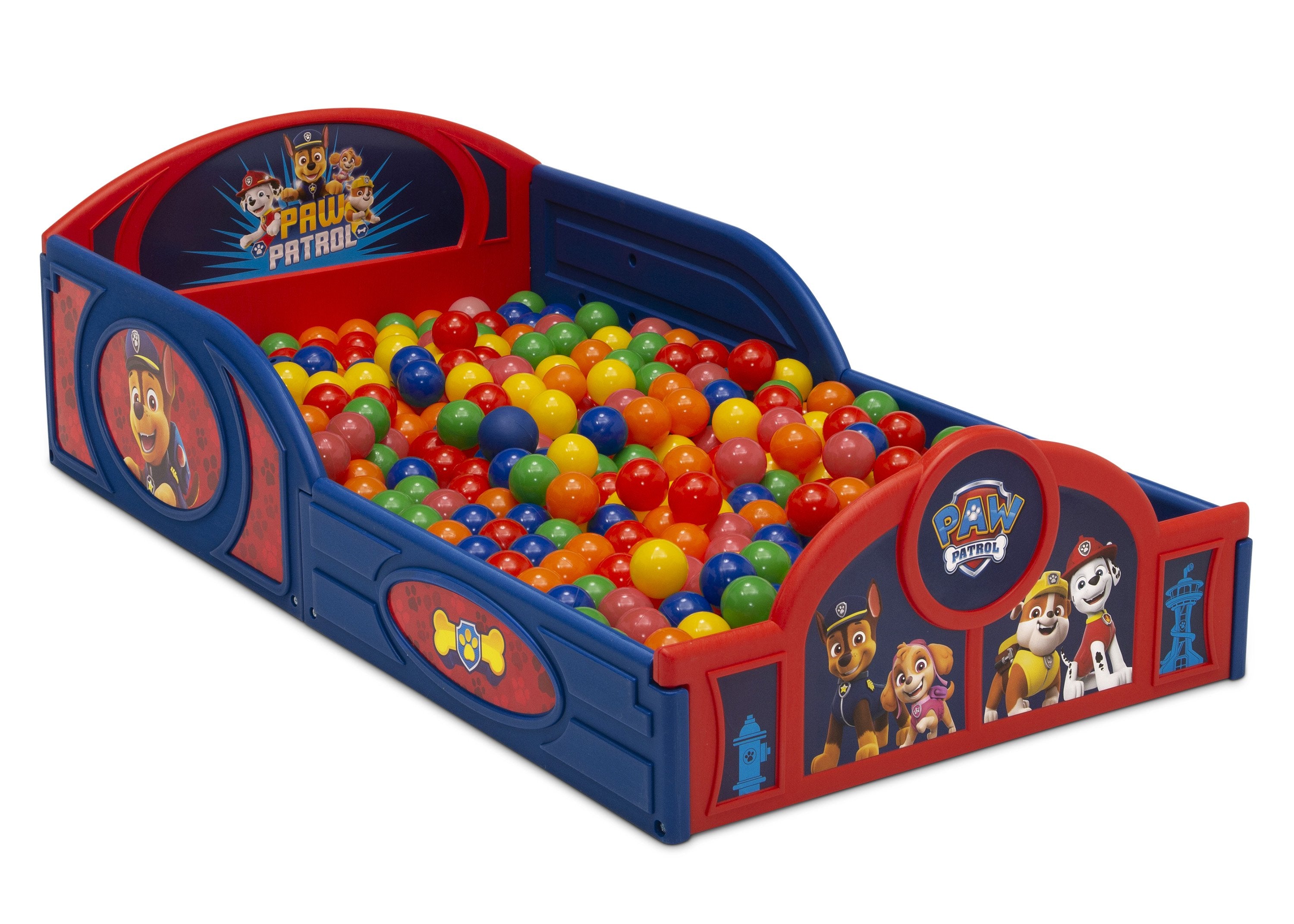 PAW Patrol Toddler Bed - Plastic Sleep and Play Bed for Kids, Boys & Girls - Perfect for Nursery, Daycare or Kids' Bedroom Decor
