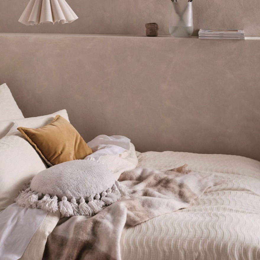 Linen House Klee Quilt Cover Set - Soft & Breathable 100% Cotton Bedding Set for Queen Size Bed - Perfect for Modern Bedrooms, Guest Rooms & Cozy Home Decor