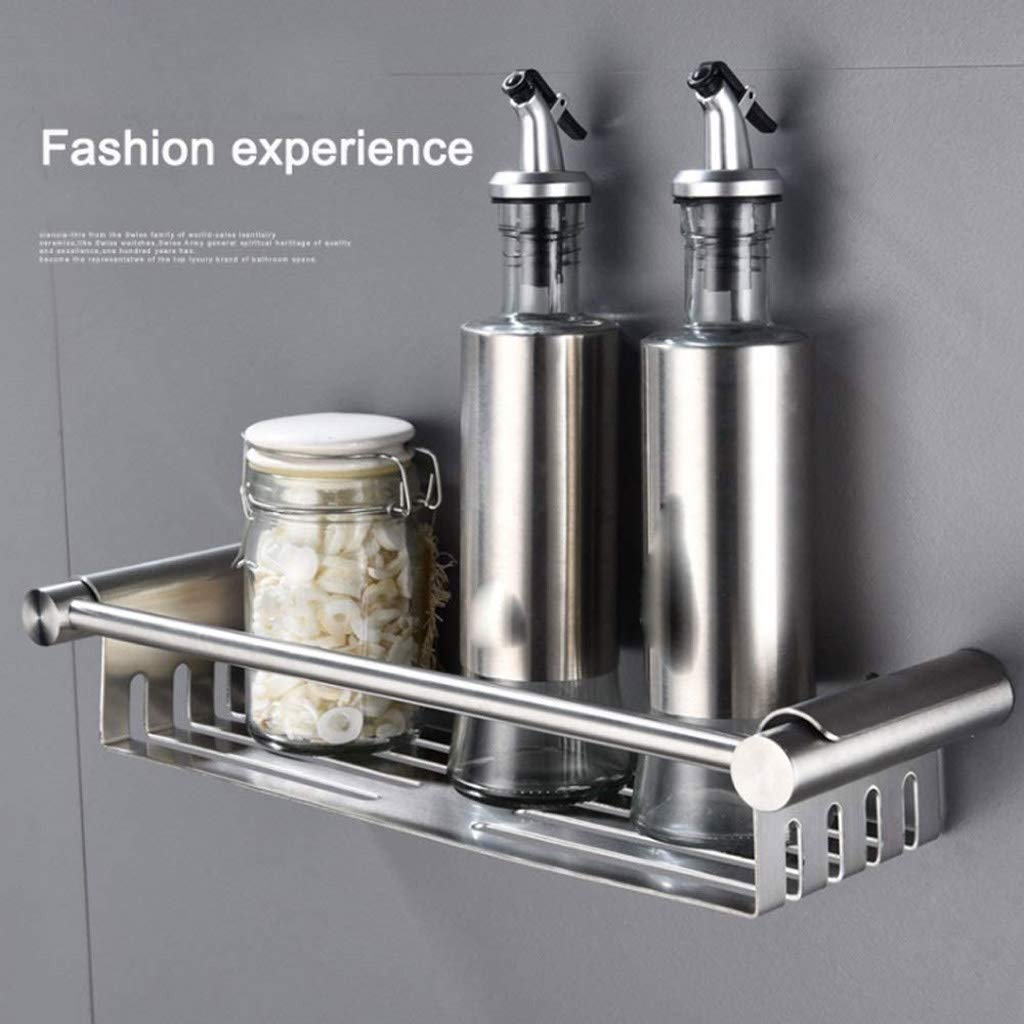 Stainless Steel Bathroom Organizer Wall Mounted - Removable & Washable Shower Shelf for Toiletries Storage | Perfect for Kitchen, Bathroom & Shower Organization