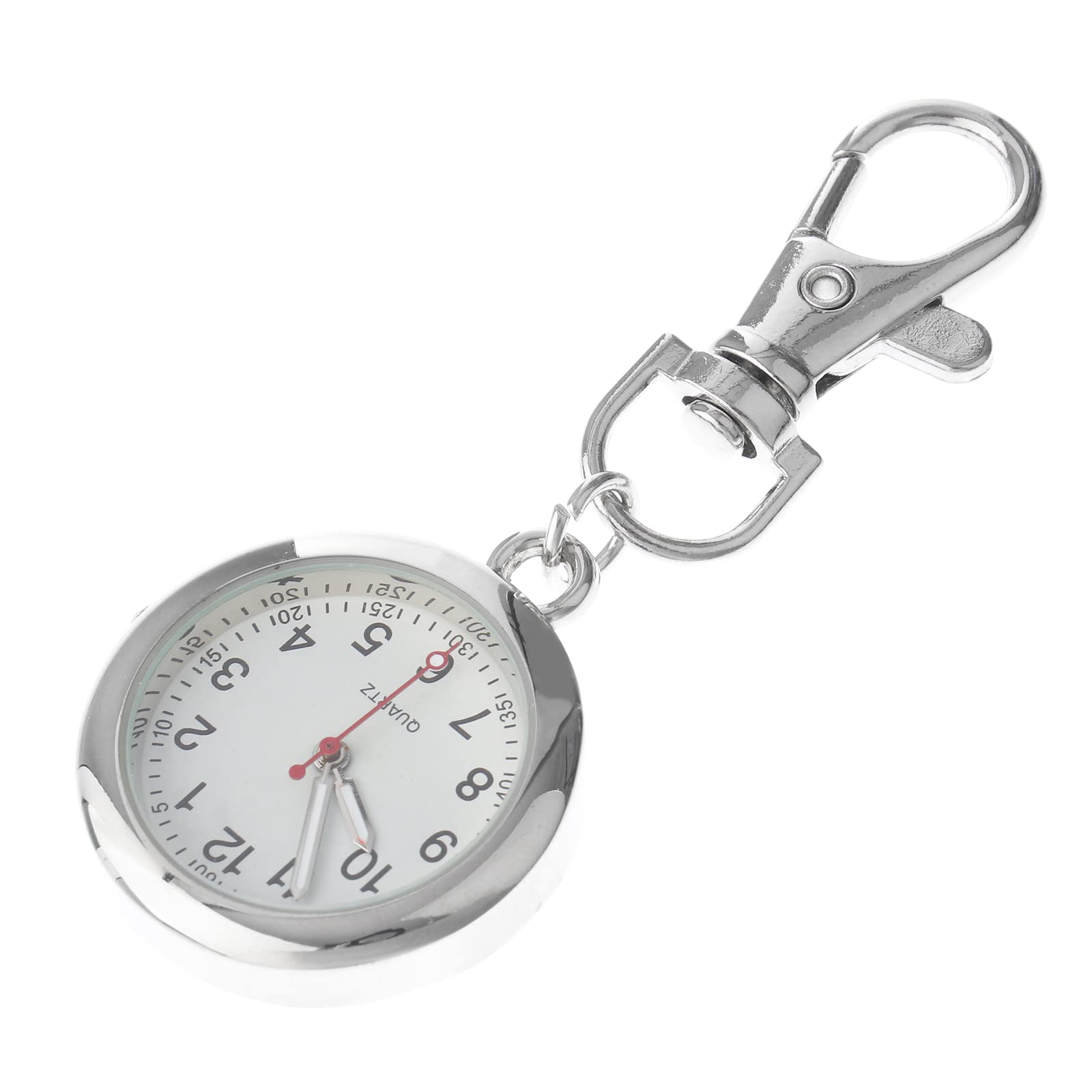 Hemobllo Nurse Pocket Watch with Carabiner Clip - Vintage Keychain Fob Watch for Doctors, Nurses & Chefs - Durable Hanging Watch for Hiking, Climbing & Outdoor Activities (Random Color) - Perfect for Medical Shifts, Cooking Timers & Adventure Timekeeping
