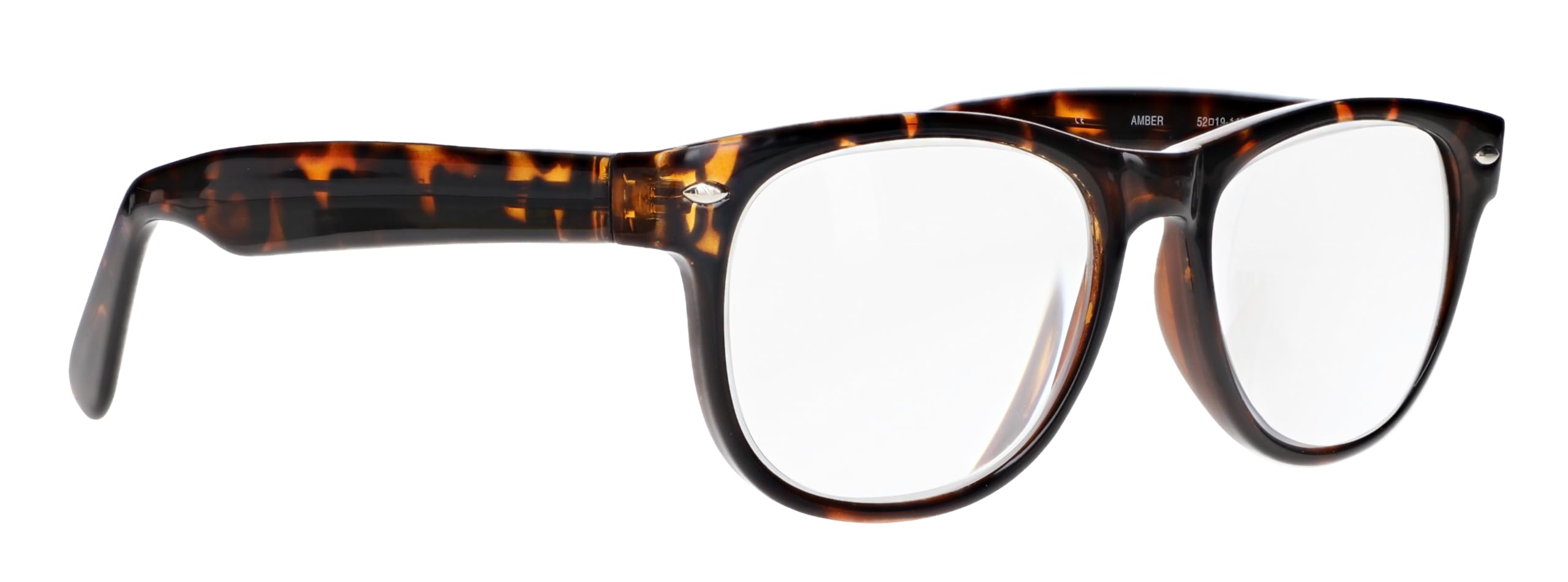 Premium +5.00 to +8.00 High Power Reading Glasses - Anti-Distortion Lenses with Lightweight Plastic Frame - Perfect for Reading Books, Crafts & Computer Work
