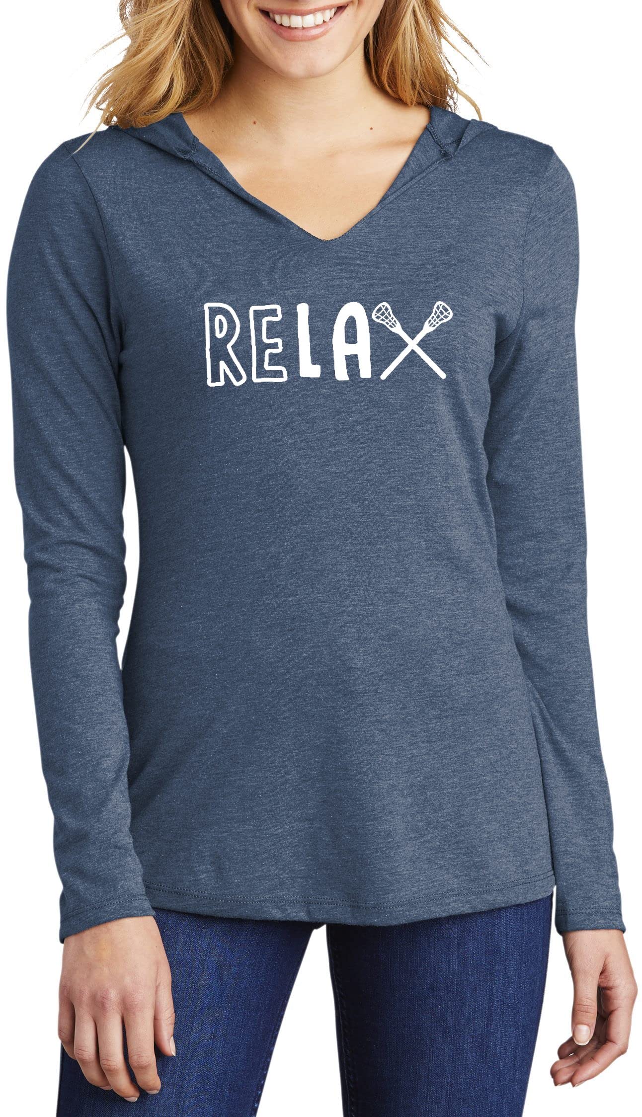 Funny Lacrosse T-Shirt for Women - Comfortable Hoodie Tee - Perfect for Game Day, Practice & Casual Wear