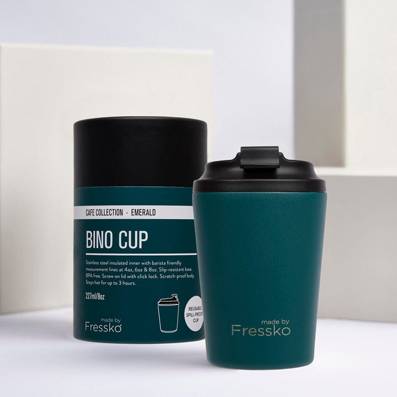 Fressko 8oz Reusable Coffee Cup - Insulated Travel Mug for Hot & Cold Drinks, Perfect for Office, Camping, and Outdoor Activities