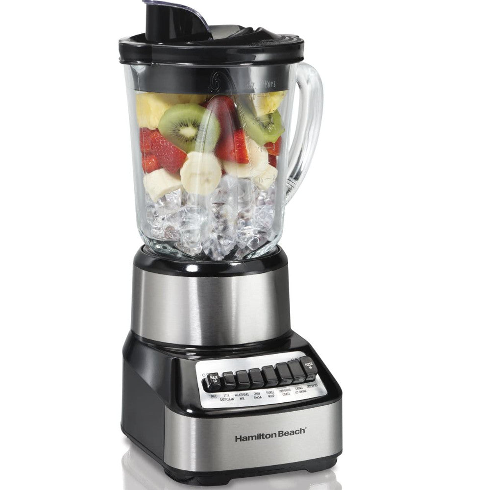 Hamilton Beach Wave Crusher Blender 54221 - Powerful 700W Countertop Blender for Smoothies, Shakes & Ice Crushing - Perfect for Home & Kitchen Use