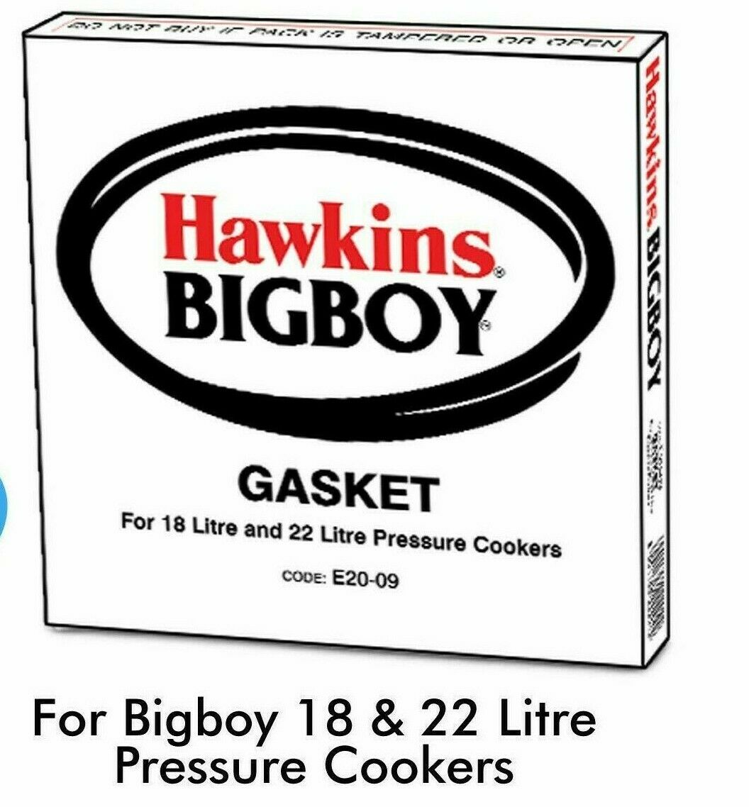 Hawkins E20 09 Gasket Sealing Ring Replacement for Bigboy 18 & 22 Liter Pressure Cooker - Durable Silicone Seal for Safe Cooking, Perfect for Home Kitchens & Commercial Use